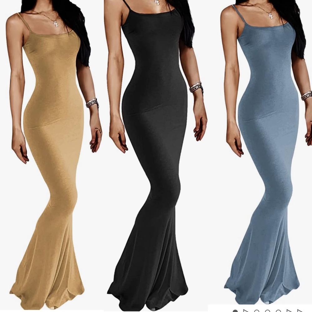 Casual Lounge Slip Bodycon Maxi Dresses
